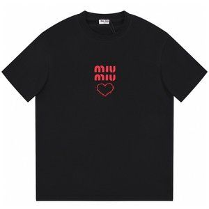 miumiu new embroidery women's T-shirt